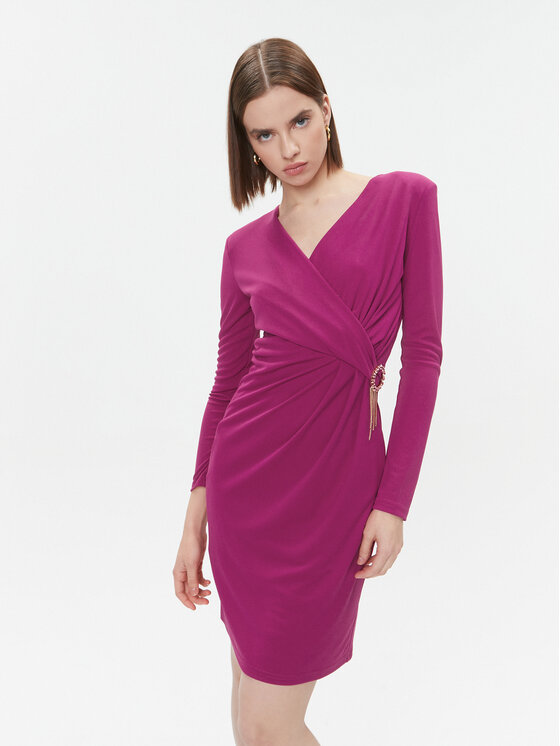 Fracomina Rochie cocktail FQ23WD1007W62601 Roz Slim Fit