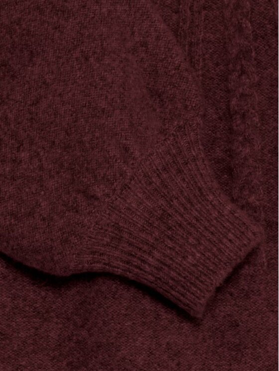 b.young b.young Πουλόβερ Maglione BYMAGGE Μπορντό Regular Fit