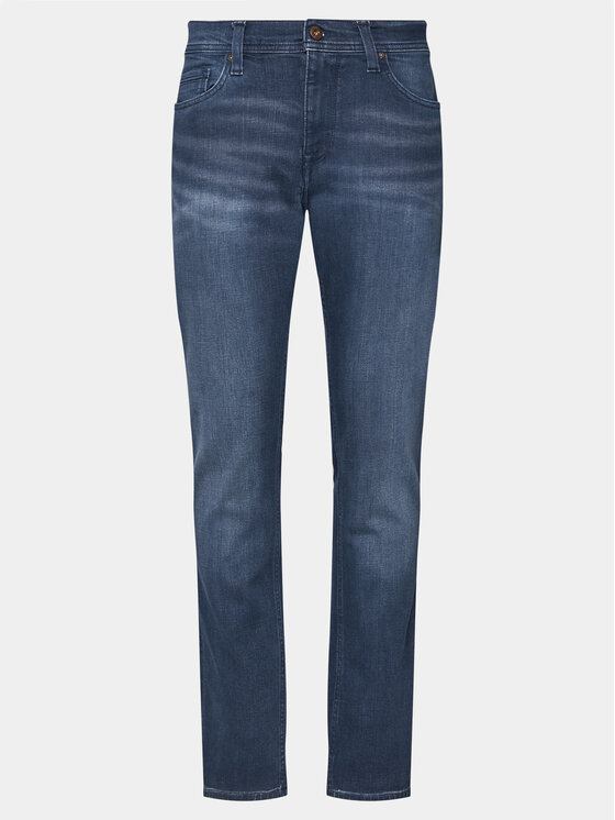 Mustang Jeans Hlače Vegas 1013231 Mornarsko Modra Slim Fit