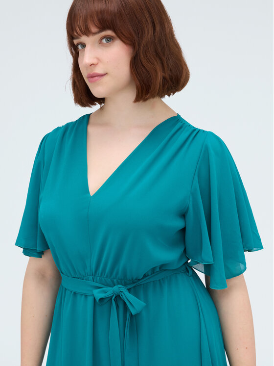 Fiorella Rubino Fiorella Rubino Sukienka wieczorowa 7009T001849N005 Turkusowy A-Line Fit