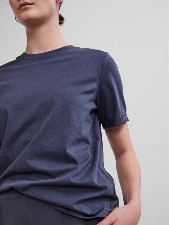 Pieces Pieces T-krekls Ria 17086970 Tumši zils Regular Fit