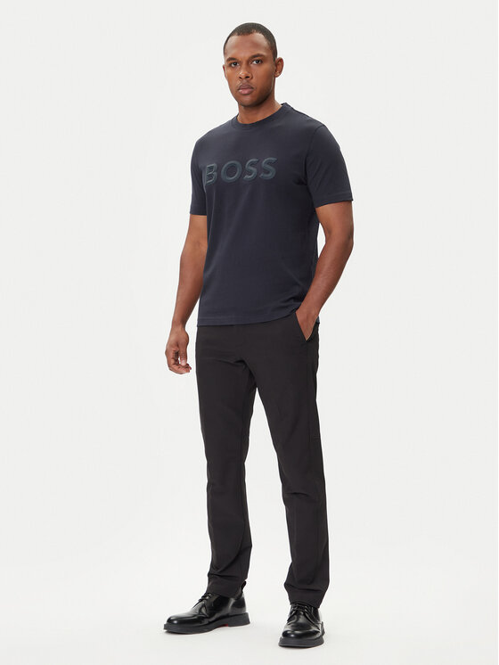 BOSS BOSS T-shirt Iconic Zone 50548411 Tamnoplava Regular Fit