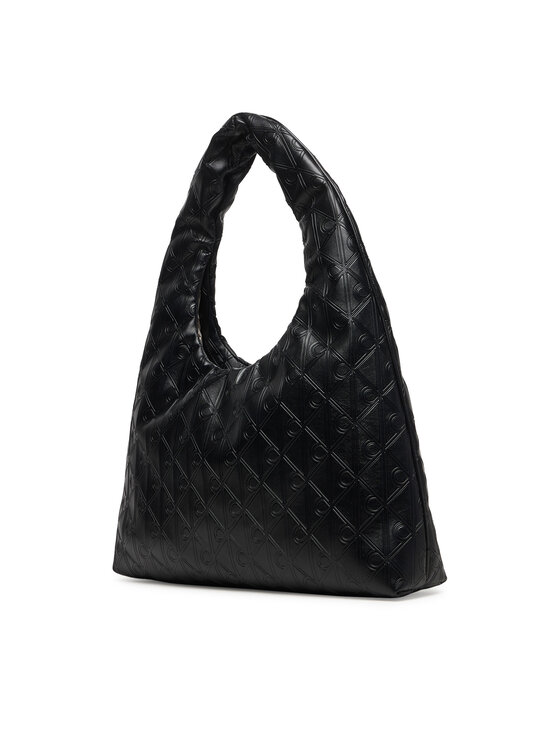 Calvin Klein Calvin Klein Handtasche Emblem Aop Puffer Lg Shoulder Ba LV04F3199G Schwarz