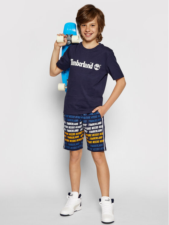 Timberland Timberland T-Shirt T25P22 S Granatowy Regular Fit