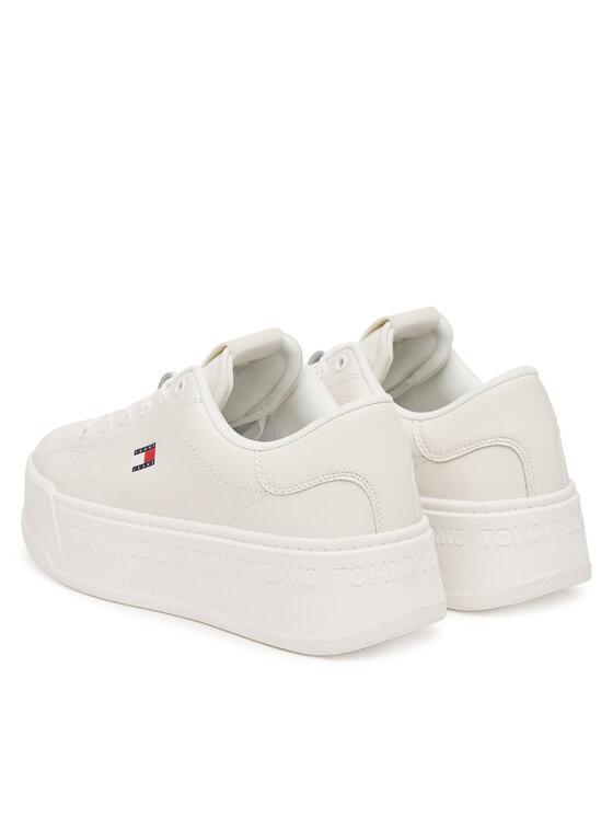 Tommy Jeans Tommy Jeans Αθλητικά Tjw Script Cupsole Flatform EN0EN02961 Λευκό