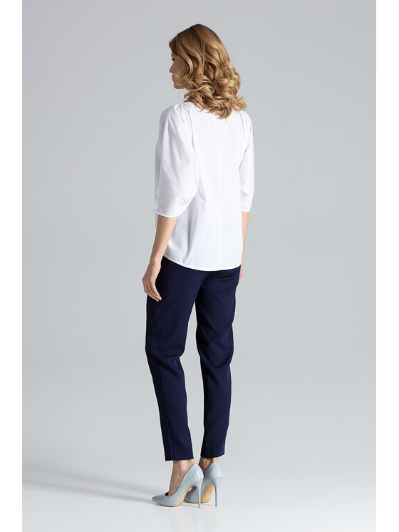 FIGL FIGL Halenka M563 Bílá Regular Fit