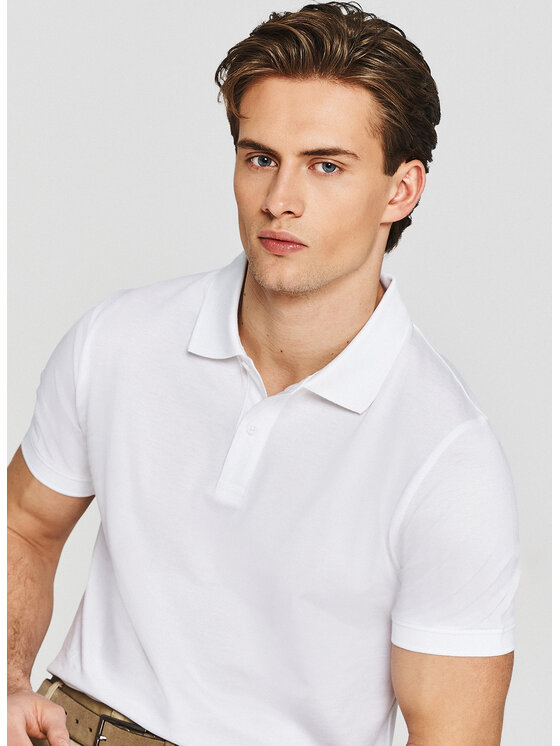 Pako Lorente Pako Lorente Polo P26SF-TX-012 Biały Classic Fit