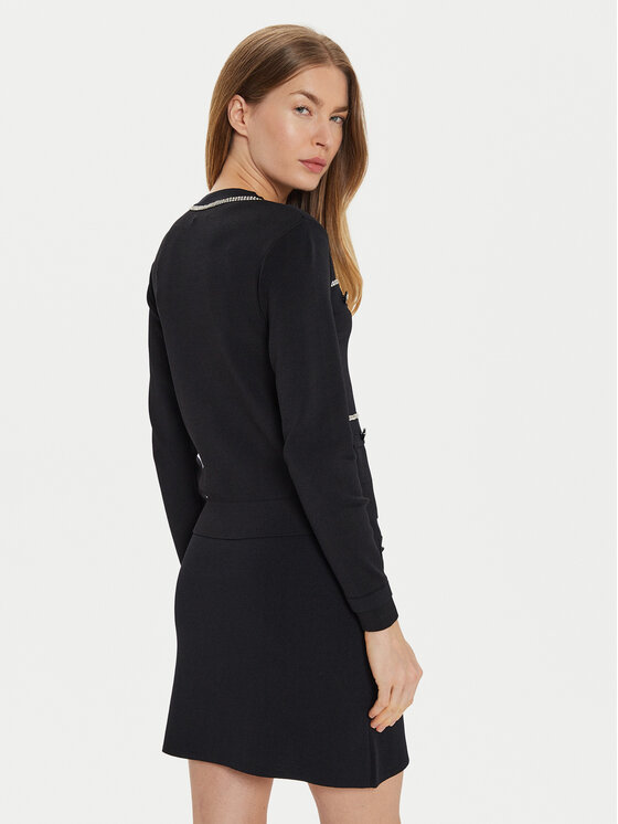 Motivi Motivi Cardigan M4566100874N Nero Regular Fit