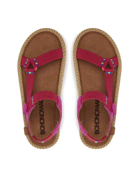 Bohonomad Bohonomad Sandale Nevada Elastic NEV.12-L9957 Ružičasta