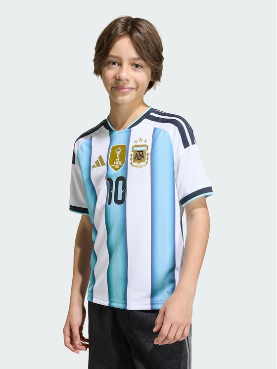 adidas adidas Koszulka techniczna Argentina 26 Home Messi Kids Jersey Biały Regular Fit