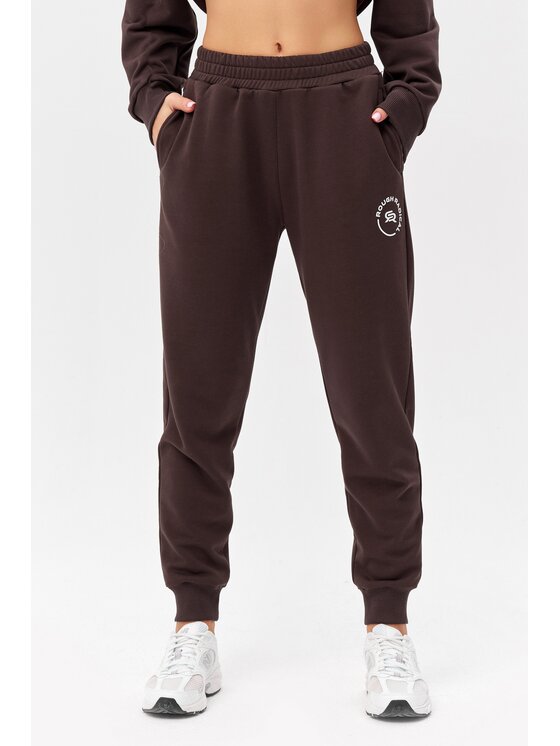 ROUGH RADICAL ROUGH RADICAL Spodnie dresowe COTTON ACTIVE JOGGERS WOMEN Brązowy Regular Fit