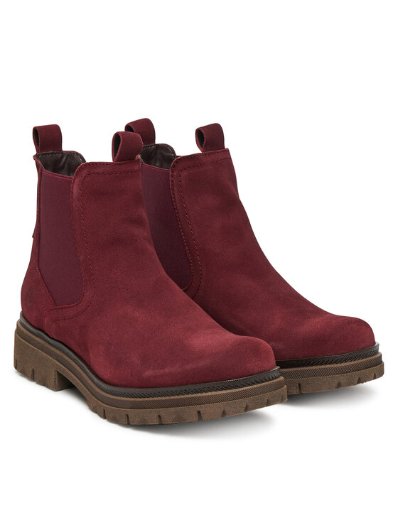Tamaris Tamaris Kotníková obuv s elastickým prvkem 1-25407-45 Bordó