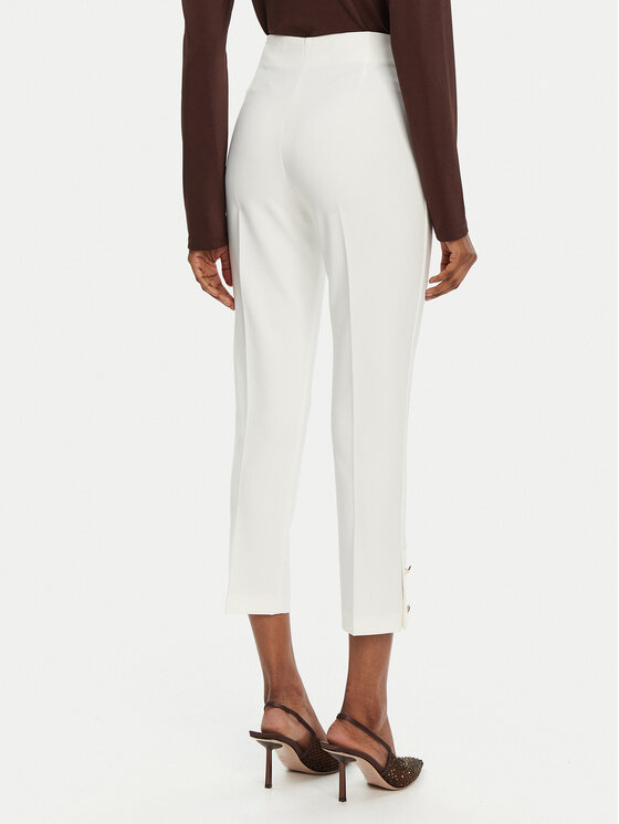 Rinascimento Rinascimento Pantaloni di tessuto CFC0122858003 Bianco Regular Fit