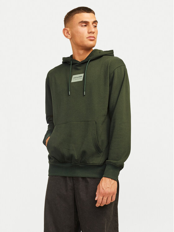 Jack&Jones Jack&Jones Majica dugih rukava Hakkai 12256841 Zelena Relaxed Fit