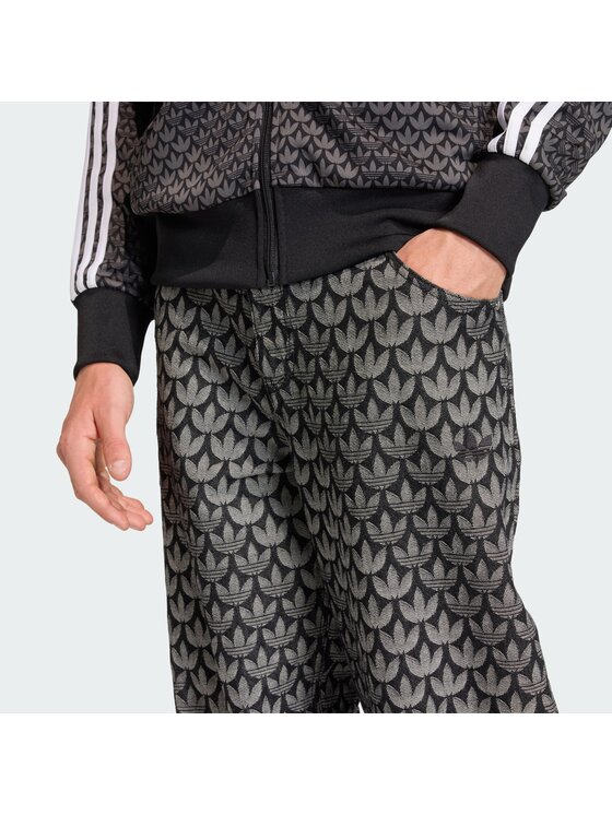 adidas adidas Džinsi Monogram KC6380 Pelēks Loose Fit