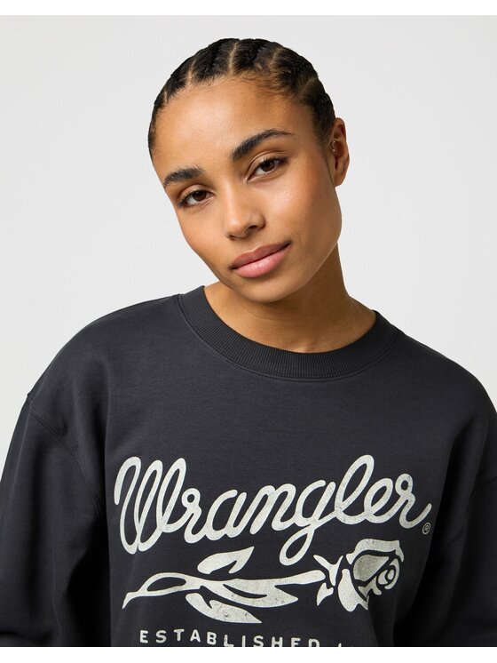 Wrangler Wrangler Bluza 112370826 Czarny Relaxed Fit