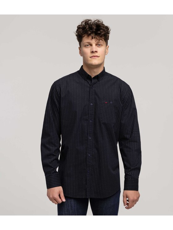 Lee Cooper Lee Cooper Koszula NEW TENBY Czarny Comfort Fit