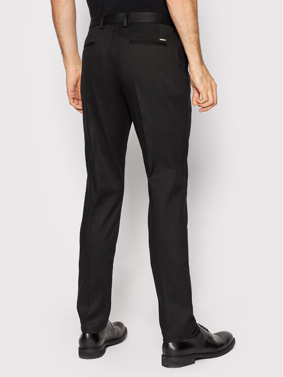 Pantaloni chino Kaito1-Sw_Lny 50463000 Nero Slim
