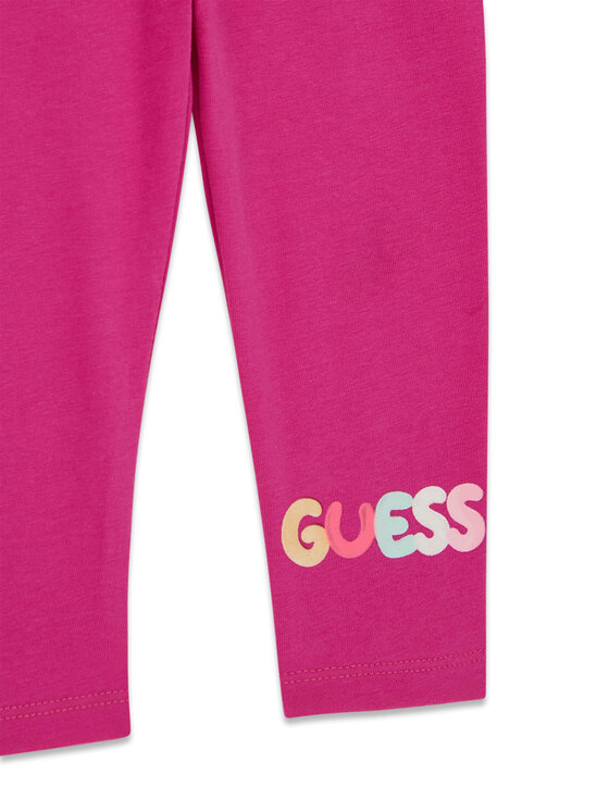 Guess Guess Komplet t-shirt i legginsy A6GG08 K6YW4 Biały Regular Fit