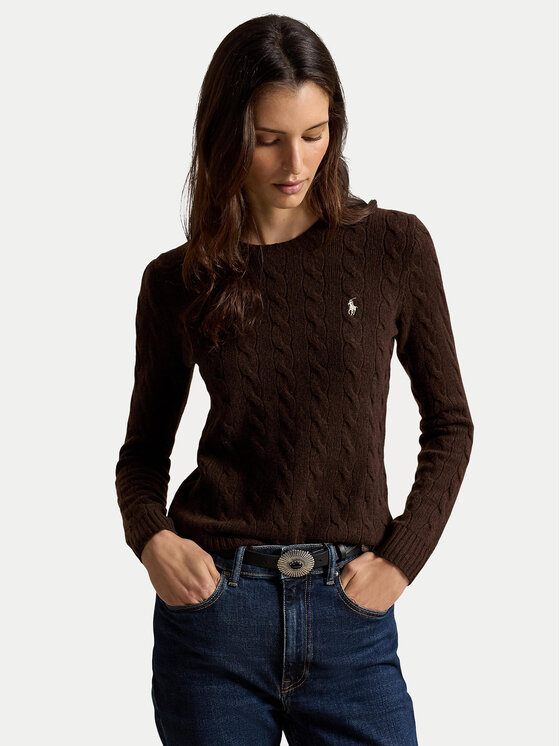 Polo Ralph Lauren Polo Ralph Lauren Džemper 211971865507 Smeđa Slim Fit
