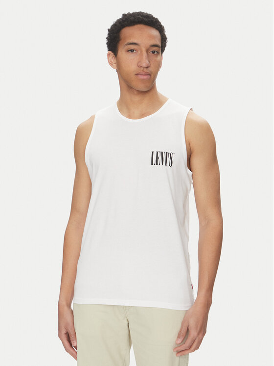 Levi's Tank top Graphic Rower A7642-0005 Biela Regular Fit