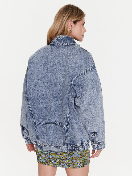 Gestuz Gestuz Jeans jakna Kandra 10906839 Modra Oversize
