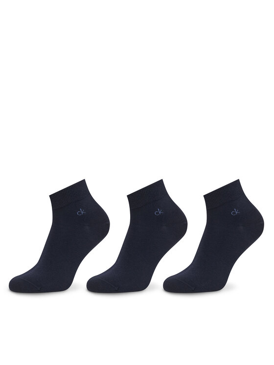 Calvin Klein Calvin Klein Vyriškų trumpų kojinių komplektas (3 poros) 701234209 Tamsiai mėlyna