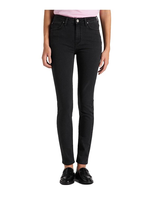 Lee Lee Jeansy L626SHMY Czarny Skinny Fit