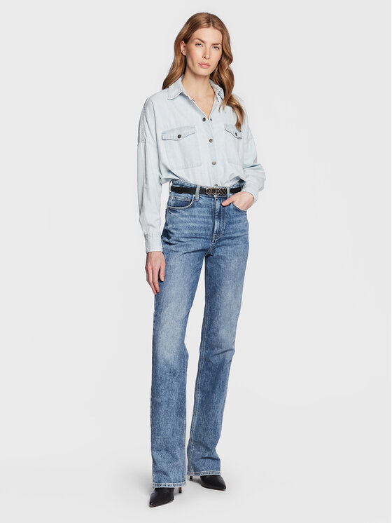 Camicia di jeans W3RH65 D4WH1 Blu Regular Fit