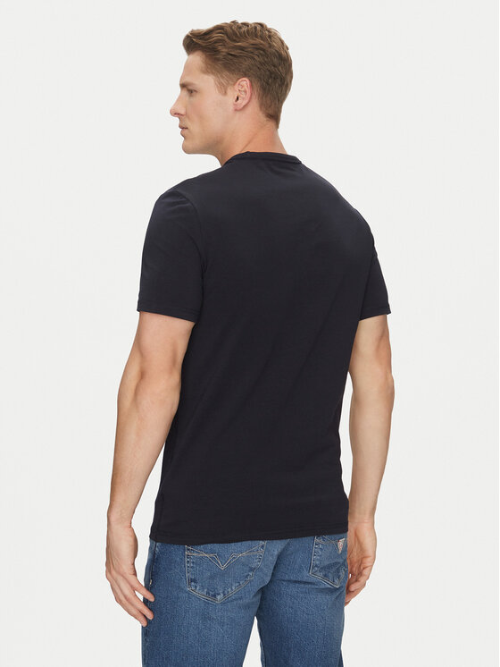 Guess Guess T-Shirt M5GI19 J1314 Granatowy Regular Fit