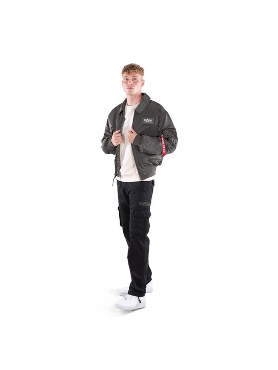 Alpha Industries Alpha Industries Kurtka bomber AI.100102-04-5XL Szary Regular Fit