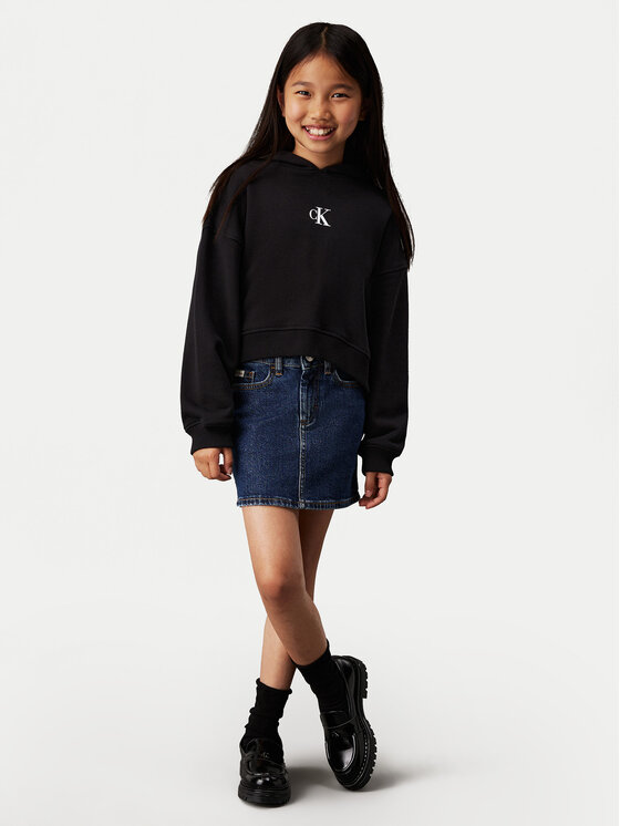 Calvin Klein Jeans Calvin Klein Jeans Μπλούζα IG0IG02755 D Μαύρο Boxy Fit