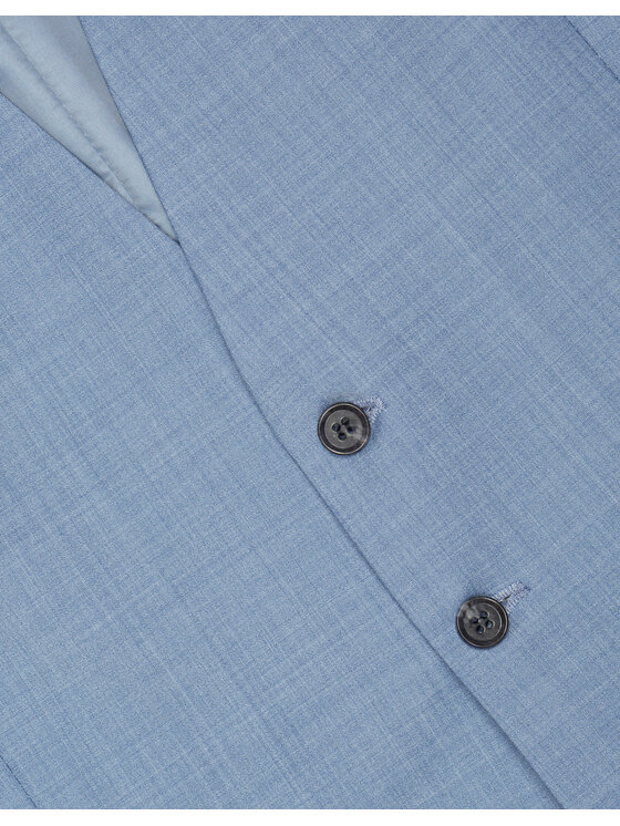 Borgio Borgio Kamizelka bairo Błękitny Slim Fit