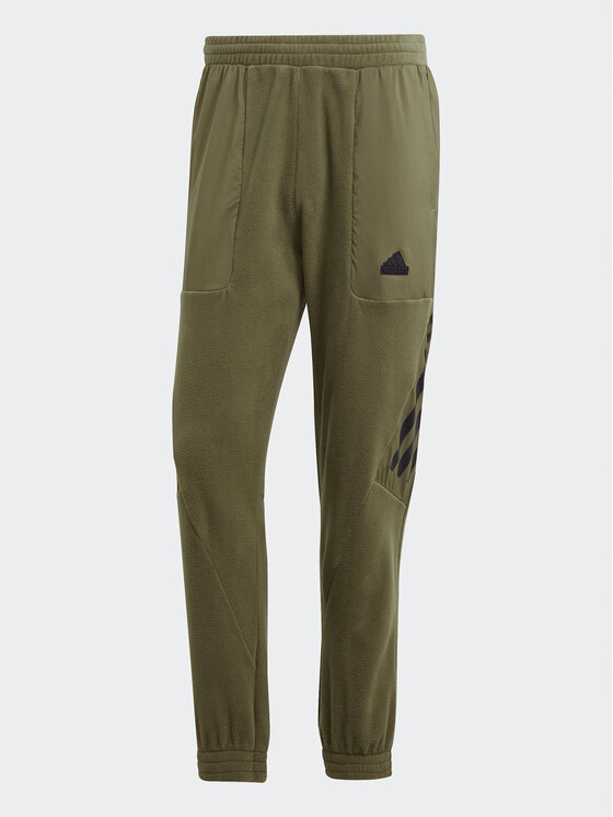 adidas Pantaloni da tuta Future Icons 3-Stripes IJ8859 Verde Regular Fit