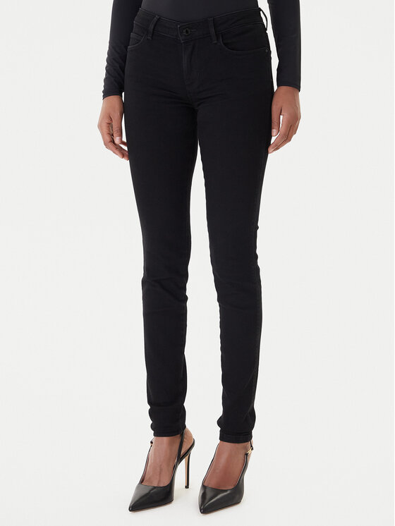 Guess Guess Blugi Curve X. W2YAJ2 D4PZ1 Negru Skinny Fit