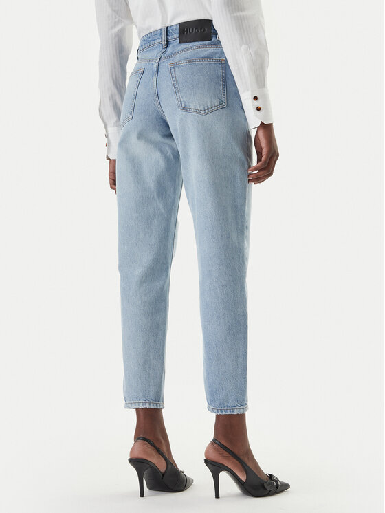 HUGO HUGO Дънки Garlene 50556975 Светлосиньо Mom Fit