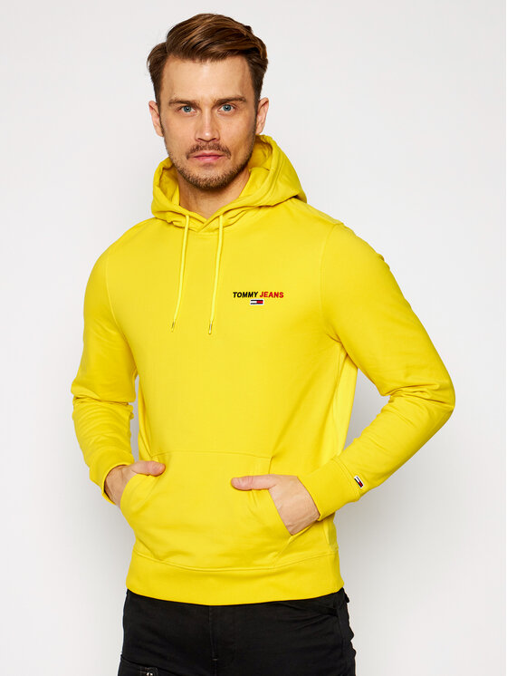 Tommy Jeans Džemperis Tjm Chest Graphic DM0DM08730 Geltona Regular Fit •  Modivo.lt