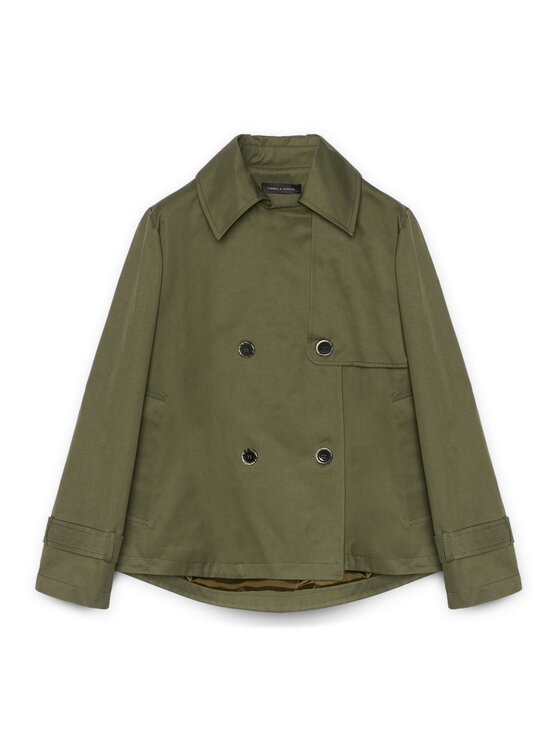 Fiorella Rubino Fiorella Rubino Cappotto 8388T000336N035 Verde A-Line Fit