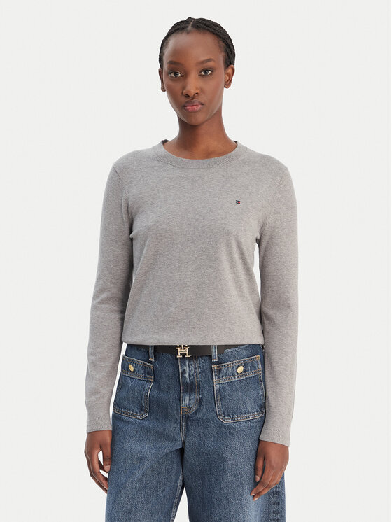Tommy Hilfiger Tommy Hilfiger Sweater WW0WW44984 Szürke Regular Fit