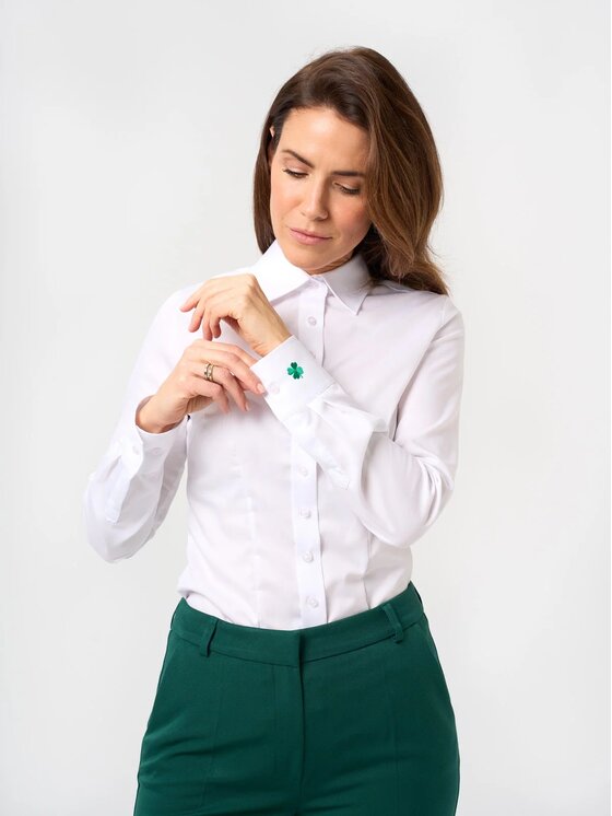 Willsoor Willsoor Koszula 61499 Biały Slim Fit
