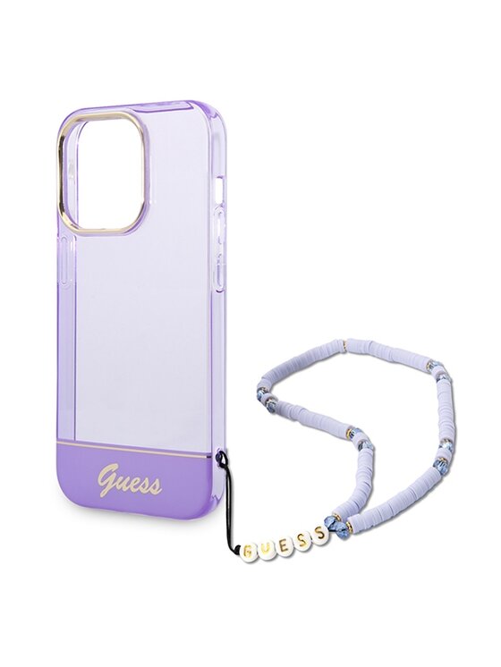 Guess Guess Etui na telefon iPhone 14 Pro Max Fioletowy