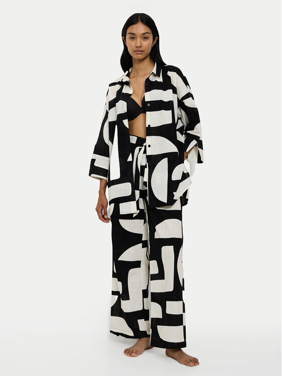 Triumph Triumph Cămașă Summer 10222569 Negru Oversize