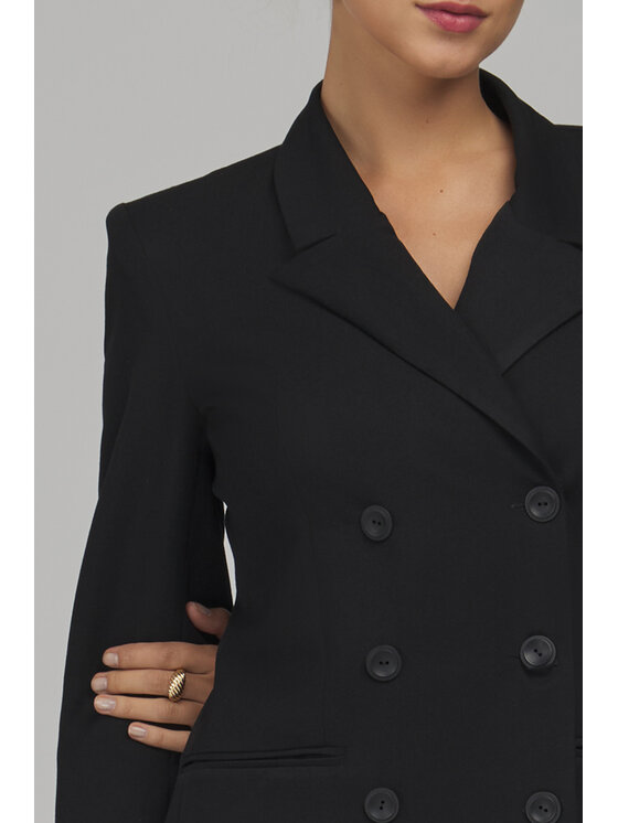 NIFE NIFE Večerní šaty S299 Černá Tailored Fit