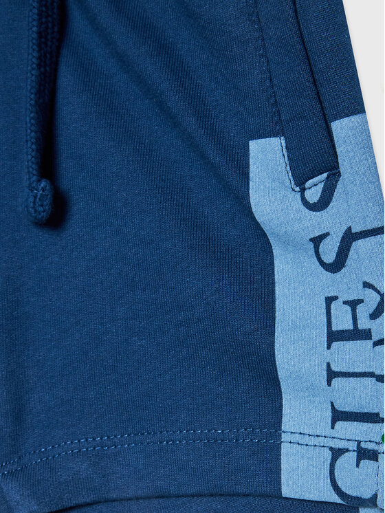 Guess Guess Szorty sportowe N3GD03 KA6R0 Niebieski Relaxed Fit