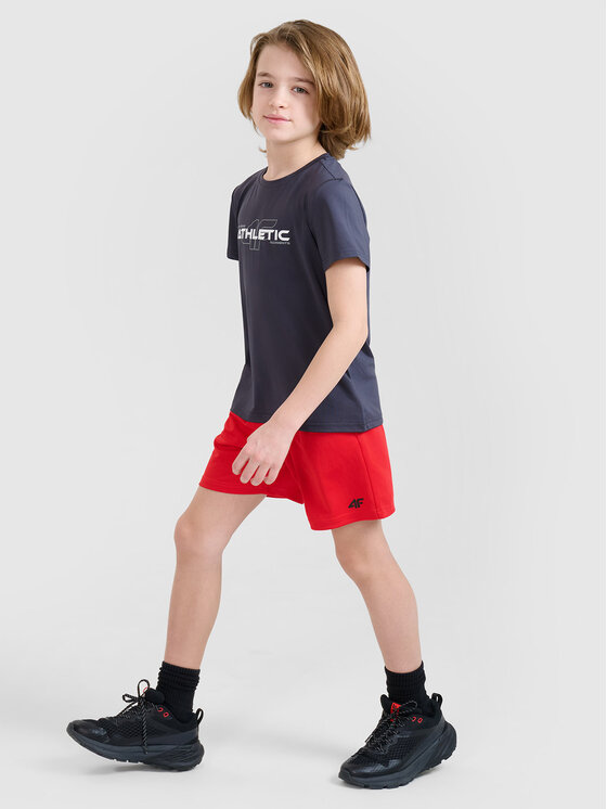 4F 4F Szorty sportowe 4FJWSS25TFSHM0859-62S Czerwony Regular Fit