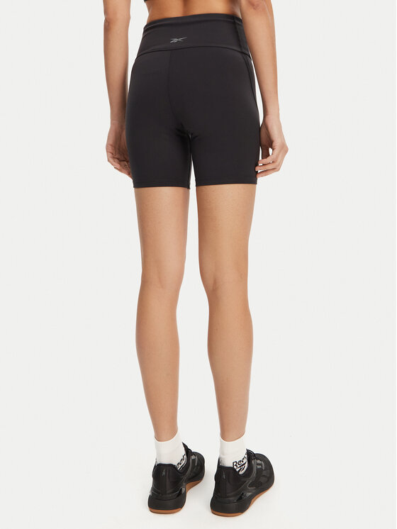 Reebok Reebok Спортивні шорти High-Rise Bike Shorts 5 118672 Чорний Slim Fit
