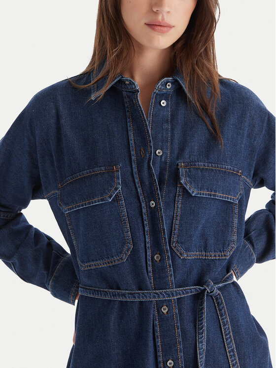 Weekend Max Mara Weekend Max Mara Jeans haljina Balenio 2525226081 Tamnoplava Regular Fit