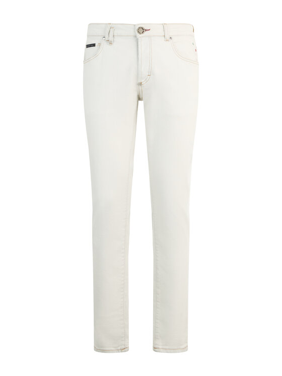 PHILIPP PLEIN PHILIPP PLEIN Jeansy 30579 Biały Straight Leg