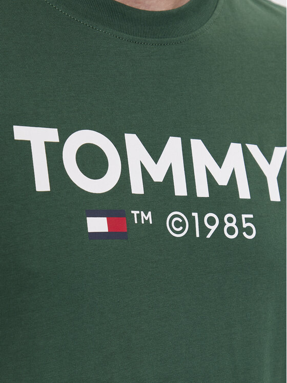 Tommy Jeans Tommy Jeans Тишърт Essential DM0DM18264 Зелен Slim Fit