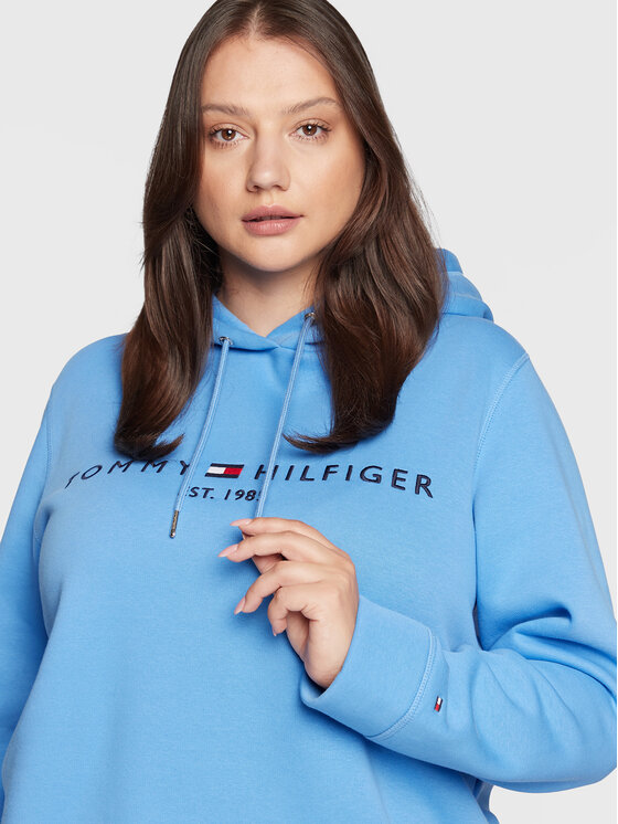 Tommy Hilfiger Curve Sweatshirt Essential WW0WW29155 Blau Regular 